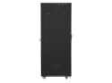SZAFA INSTALACYJNA RACK STOJĄCA 19" 37U 800X1000 CZARNA DRZWI PERFOROWANE LCD LANBERG (FLAT PACK) V2