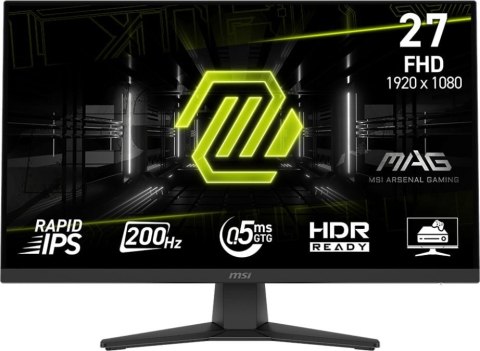 Monitor MSI MSI MAG 272F (27" /Rapid IPS /200Hz /1920 x 1080 /Czarny)