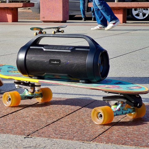 Głośnik Nedis Party Boombox 60W LED [60W/ 6Std Akku/ Bluetooth/ TWS/ LED]