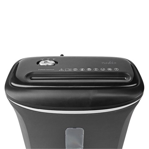 Niszczarka do papieru Nedis 12l DIN P-4 190W Czarna