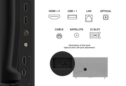 Telewizor TCL 50V6C DLED 50" 4K Ultra HD Google TV Dolby Atmos Metaliczny