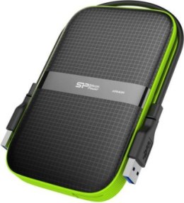 Dysk zewnętrzny Silicon Power Armor A60 4TB 2.5 USB 3.2 5400 obr/min Green-Black (SP040TBPHDA60S3K)