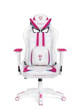 Fotel - Diablo X-Ray Normal Biało-Różowy