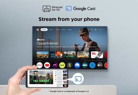 Televizor TCL 43" 43P7K QLED, Google TV Dolby Vision Dolby Atmos