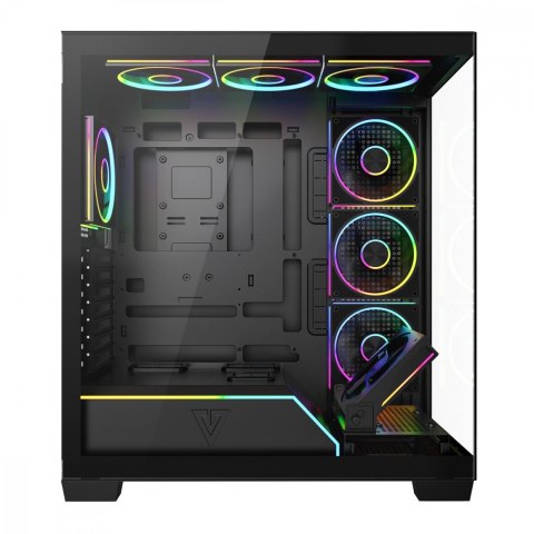 MODECOM Obudowa PC VOLCANO STELLAR PLUS ARGB MIDI 8F Czarna