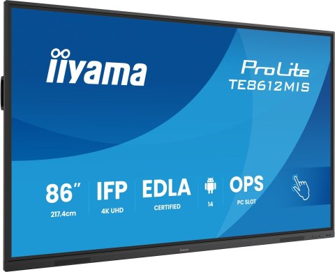 Monitor IIYAMA 217.4cm(86") TE8612MIS-B4AG 16:9 M-Touch HDMI+2xUSB-C
