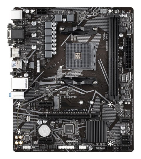 GIGABYTE A520M S2H płyta główna AMD A520 Socket AM4 micro ATX
