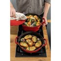 Zestaw 2 naczyń żeliwnych z pokrywką STAUB 40508-384-0 - czerwony 24 cm