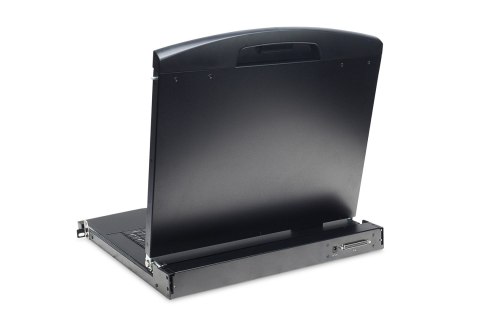 Digitus Konsola modułowa z monitorem TFT o przekątnej 19" (48,3 cm), 8-portowym przełącznikiem KVM & touchpadem, klawiatura amer