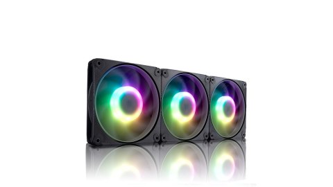 In Win Mercury AM120S Obudowa komputera Wentylator 12 cm Czarny, Biały 3 szt.