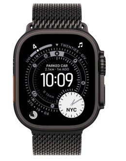 Apple Watch Ultra 3 GPS + Cellular, koperta 49 mm z tytanu w kolorze czarnym, bransoleta mediolańska z tytanu w kolorze czarnym - rozm