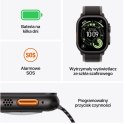 Apple Watch Ultra 3 GPS + Cellular, koperta 49 mm z tytanu w kolorze czarnym, bransoleta mediolańska z tytanu w kolorze czarnym - rozm