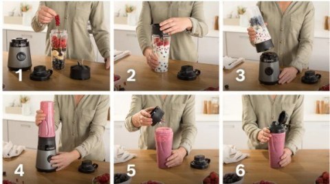 Bosch Mini blender z butelką ToGo MMB2111S