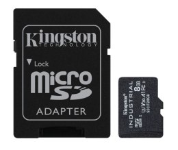 Kingston Karta pamięci microSD 8GB CL10 UHS-I Industrial bez adaptera