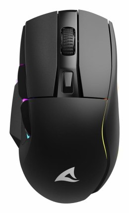 Mysz optyczna RGB Skiller SGM50W czarna + stacja