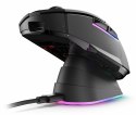 Mysz optyczna RGB Skiller SGM50W czarna + stacja