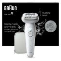 Depilator IPL BRAUN Silk-epil 9-011 3D, praca na sucho i mokro, Biały, Złoto