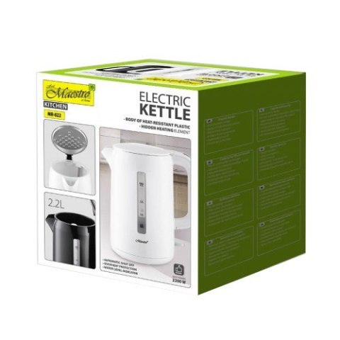 Feel-Maestro Czajnik elektryczny 2,2l 2200W MR-022-WHITE