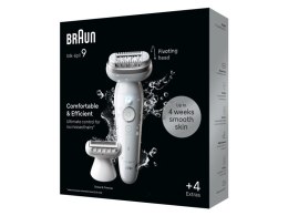 Depilator Braun Silk-épil 9 9-041, Srebrny, 40 pęset, MicroGrip, Bateria, 100 - 240 V, 50/60 Hz