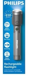 Philips Latarka akumulatorowa USB-C 650 lm 2000mAh