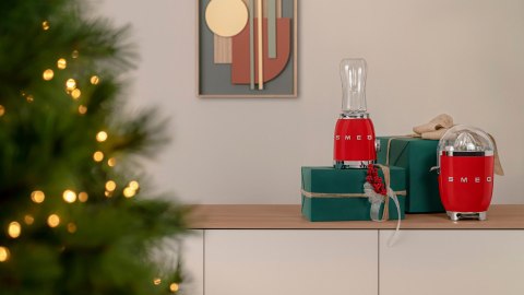 Blender Smeg PBF01RDEU ze stali nierdzewnej, czerwony