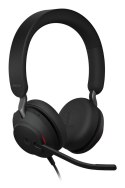 Jabra Evolve2 40 SE Zestaw słuchawkowy Przewodowa Opaska na głowę Połączenia/muzyka USB Type-C / USB Type-A Czarny