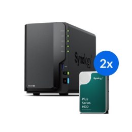 Synology DS225+ /16T | 2-zatokowy serwer NAS w zestawie z dyskami o łącznej pojemności 16TB, Tower