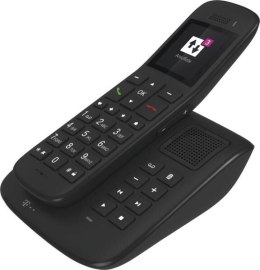 Deutsche Telekom Sinus A 32 - Telefon bezprzewodowy - Automatyczna sekretarka - DECT/GAP/CAT-iq - Heban