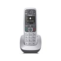 Telefon Gigaset E560 z systemem DECT, identyfikacja dzwoniącego, Czarny, Srebrny