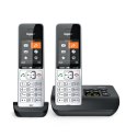 Telefon analogowy/DECT Gigaset COMFORT 500A duo Nazwa i identyfikacja dzwoniącego Czarny, Srebrny