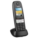 Telefon analogowy/DECT, Gigaset E630HX, słuchawka bezprzewodowa, zestaw głośnomówiący, 200 wpisów, ID dzwoniącego, szary