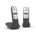 Telefon bezprzewodowy DECT Gigaset A690 Duo czarny