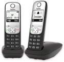 Telefon bezprzewodowy DECT Gigaset A690 Duo czarny