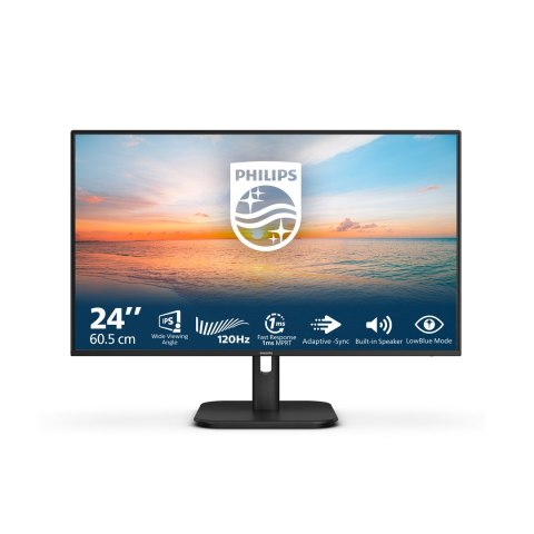 Monitor Philips LED 23,8" 1000 series 24E1N1200A/00 LED 60,5cm 1920x1080px Full HD LCD Czarny