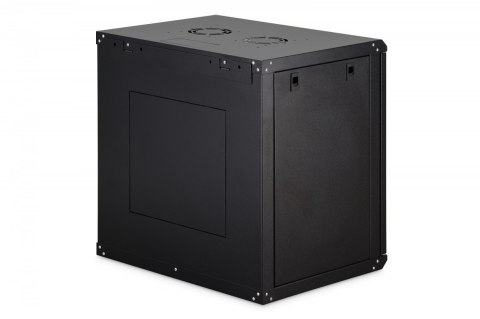 Digitus Szafa sieciowa wisząca Dynamic 19" 12U rack 607x600x450mm, drzwi szyba, czarna, niezłożona, 60kg