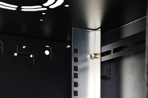 Digitus Szafa sieciowa wisząca Dynamic 19" 12U rack 607x600x450mm, drzwi szyba, czarna, niezłożona, 60kg