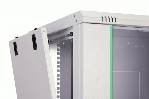 Digitus Szafa sieciowa wisząca Dynamic 19" 12U rack 607x600x450mm, drzwi szyba, szara, niezłożona, 60kg