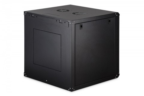 Digitus Szafa sieciowa wisząca Dynamic 19" 12U rack 607x600x600mm, drzwi szyba, czarna, niezłożona, 60kg