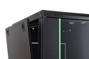 Digitus Szafa sieciowa wisząca Dynamic 19" 12U rack 607x600x600mm, drzwi szyba, czarna, niezłożona, 60kg