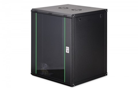 Digitus Szafa sieciowa wisząca Dynamic 19" 16U rack 785x600x600mm, drzwi szyba, czarny, niezłożona, 60kg