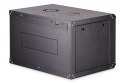Digitus Szafa sieciowa wisząca Dynamic 19" 7U rack 385x600x450mm, drzwi szyba, czarna, niezłożona, 60kg