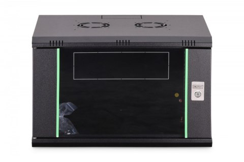 Digitus Szafa sieciowa wisząca Dynamic 19" 7U rack 385x600x450mm, drzwi szyba, czarna, niezłożona, 60kg