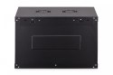 Digitus Szafa sieciowa wisząca Dynamic 19" 7U rack 385x600x450mm, drzwi szyba, czarna, niezłożona, 60kg