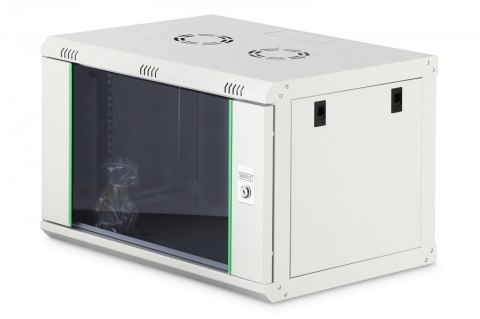 Digitus Szafa sieciowa wisząca Dynamic 19" 7U rack 385x600x450mm, drzwi szyba, szara, niezłożona, 60kg