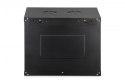 Digitus Szafa sieciowa wisząca Dynamic 19" 9U rack 474x600x450mm, drzwi szyba, czarna, niezłożona, 60kg