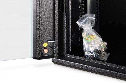 Digitus Szafa sieciowa wisząca Dynamic 19" 9U rack 474x600x450mm, drzwi szyba, czarna, niezłożona, 60kg