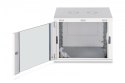Digitus Szafa sieciowa wisząca Dynamic 19" 9U rack 474x600x600mm, drzwi szyba, szara, niezłożona, 60kg