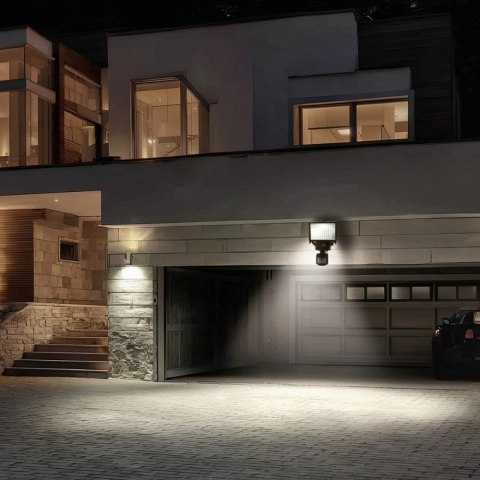 Maclean Naświetlacz solarny LED z czujnikiem IP44 MCE442