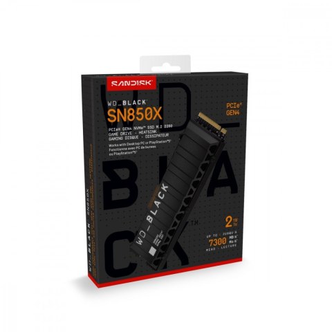 Western Digital Dysk SSD Black 2TB SN850X NVMe M.2 PCIe Radiator