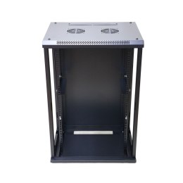 Extralink Szafa rack 18U 600x600 Czarna montowana na ścianie